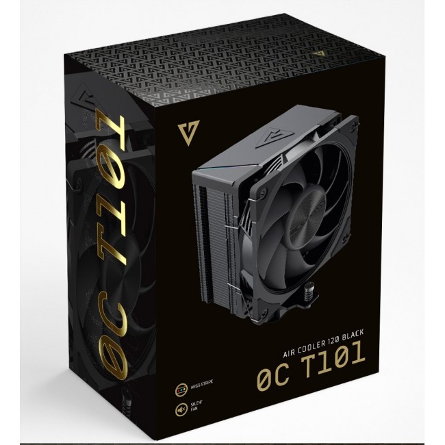 MODECOM Volcano 0C T101 Processor Air cooler 12 cm Black