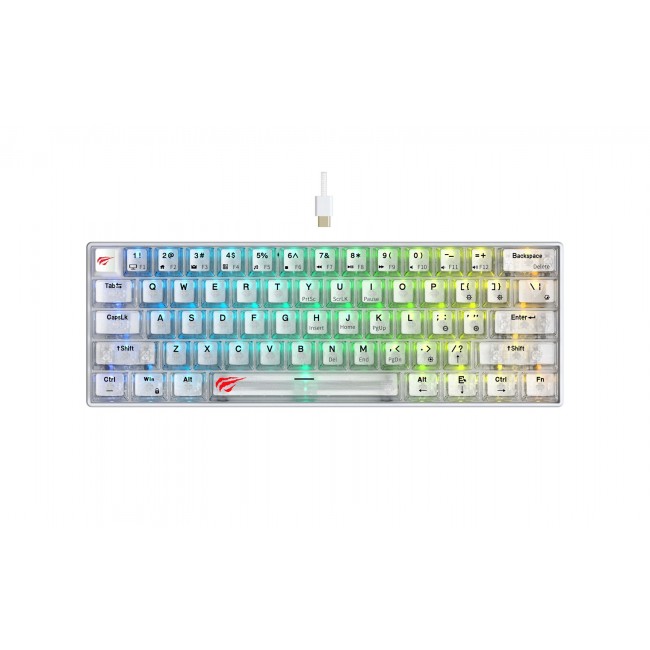 Havit KB903L - gaming keyboard (transparent white)