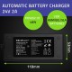 Qoltec 52665 Automatic charger for AGM GEL STD batteries | 24V charger | 2A | 48W | LED | 1.8m cable