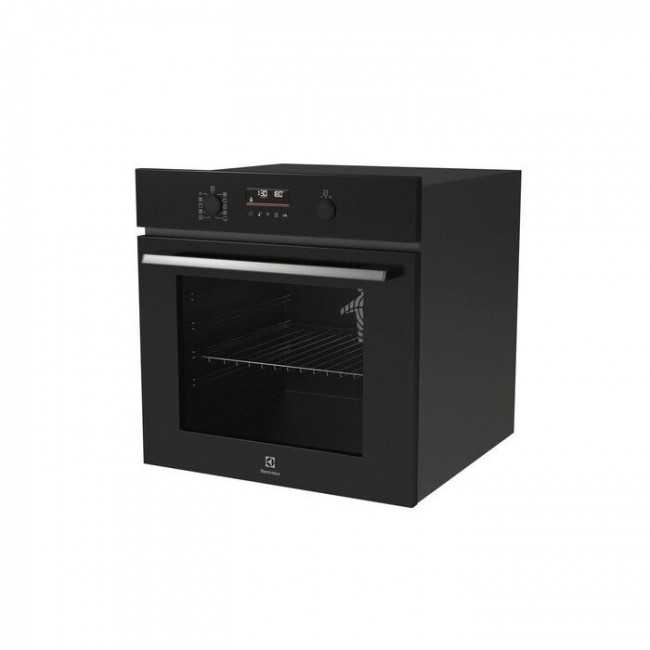 Electrolux EOF6P76BZ 65-litre built-in pyrolytic oven, black