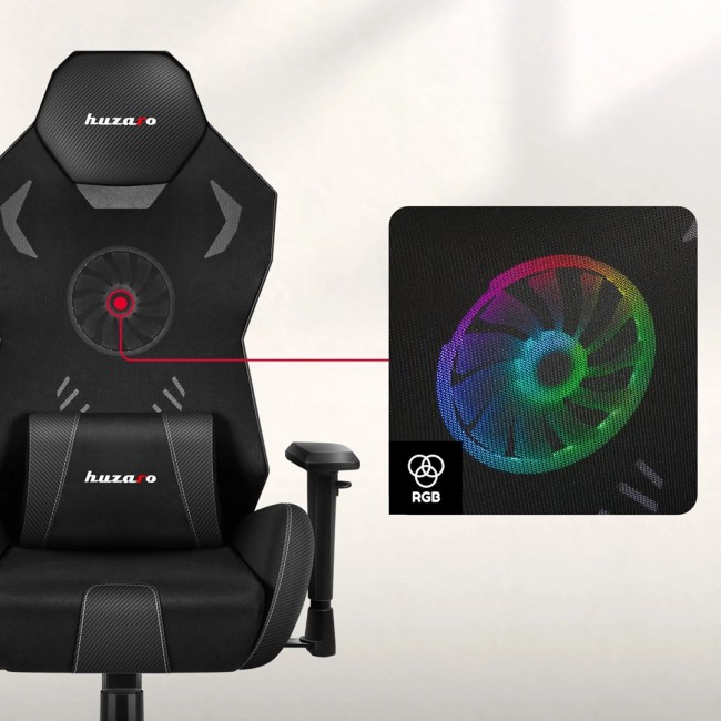 Huzaro Combat 7.6 RGB Black gaming chair with fan Huzaro Combat 7.6 RGB Black gaming chair with fan