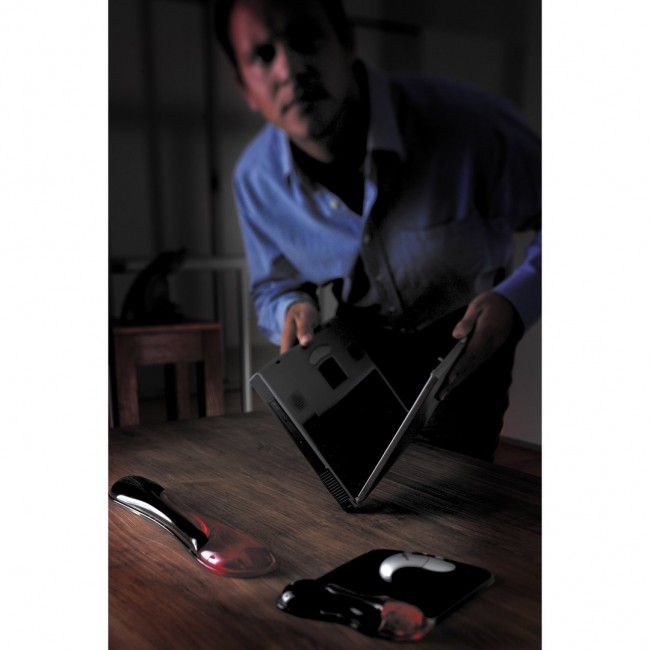 Kensington Duo Gel Mouse Pad Wrist Rest Red