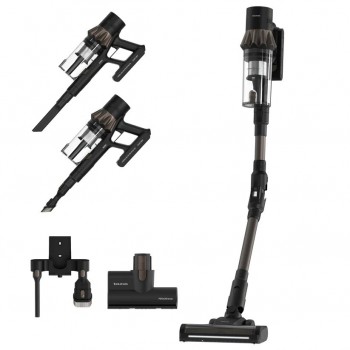 Taurus Homeland X9 Pro Pet & Car Cordless Stick Vacuum Cleaner Battery-powered Dry HEPA Bagless 0.7 l 615 W Black, Brown 2.5 Ah