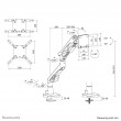 Neomounts DS70-256BL1 Gaming monitor arm 24-57 Neomounts DS70-256BL1 Gaming monitor arm 24-57