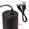 ELDOM ZMP5 BATTERY-POWERED PEPPER AND SALT GRINDER SET WITH STAND, BLACK