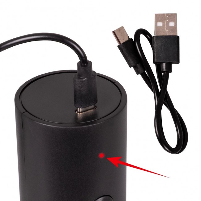 ELDOM ZMP5 BATTERY-POWERED PEPPER AND SALT GRINDER SET WITH STAND, BLACK