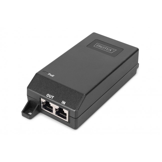 Digitus Gigabit Ethernet PoE+ injector, 802.3at, 30 W