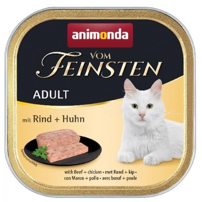 ANIMONDA Vom Feinsten Adult Beef with chicken - wet cat food - 100g