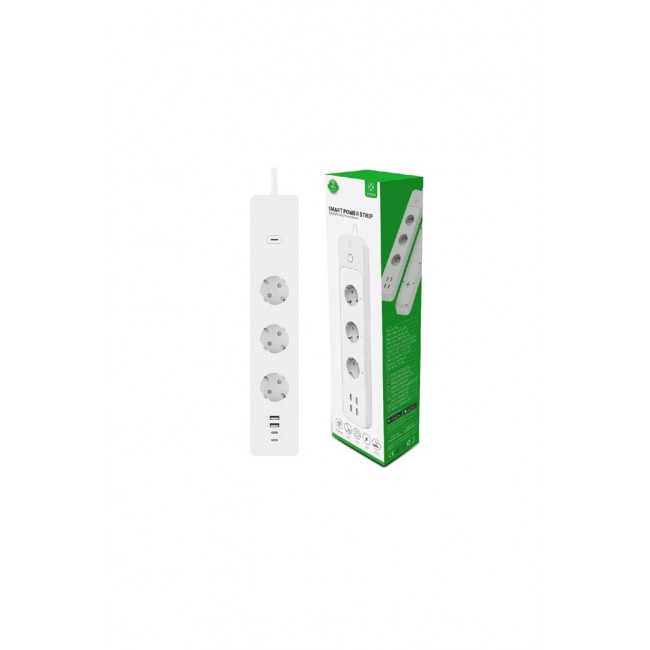 WOOX R6132 Smart power strip 3 AC outlet(s) Type F (CEE 7/4) 1.5 m 4 3680 W White WOOX R6132 Smart power strip 3 AC outlet(s) Type F (CEE 7/4) 1.5 m 4 3680 W White