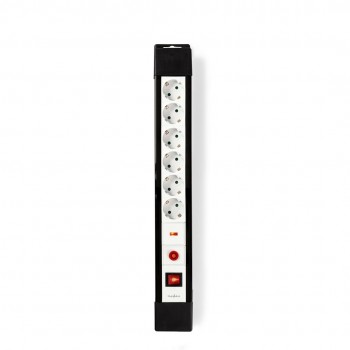 Nedis EXS630SPF1PRO power extension 3 m 6 AC outlet(s) Indoor Black, White