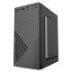 Gembird CCC-FC-K170-600W Office computer case Fornax K170, mATX, black + 600W 80PLUS bronze PSU
