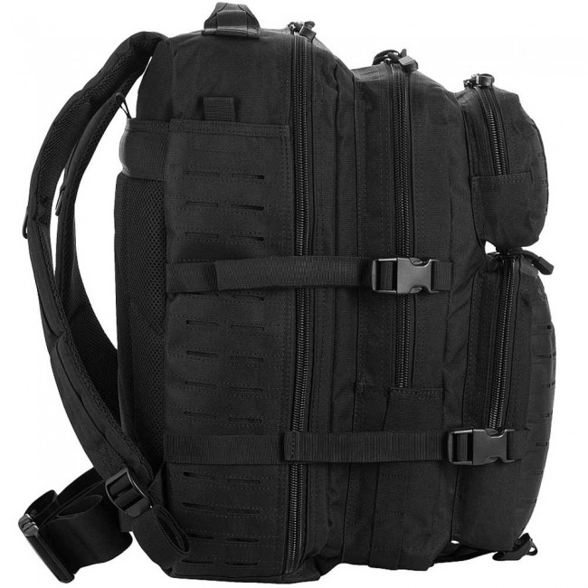 M-TAC Large Assault Pack Laser Cut Backpack - Black M-TAC Large Assault Pack Laser Cut Backpack - Black