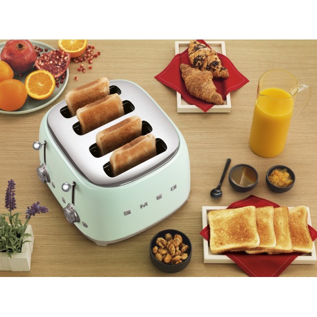 Smeg 50's Style Toaster TSF03PGEU Pastel Green Smeg 50's Style Toaster TSF03PGEU Pastel Green