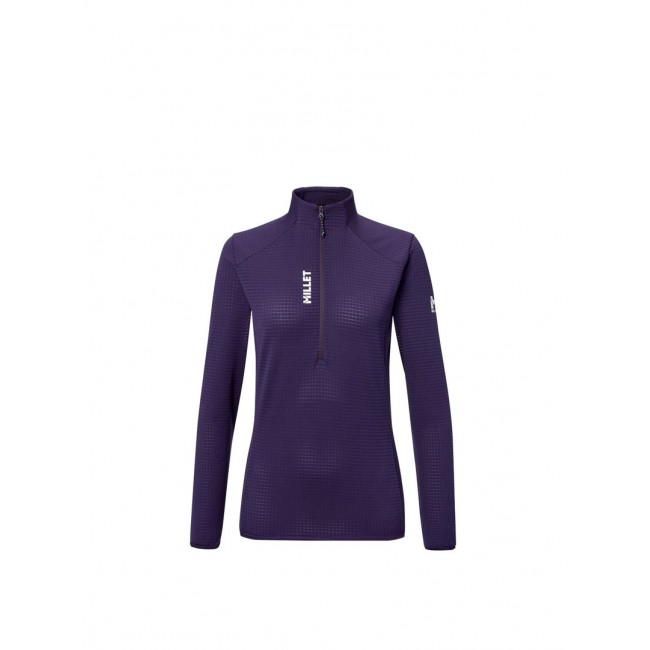 Bluza damska MILLET Parmelan Light Fleece Po W fioletowa - S