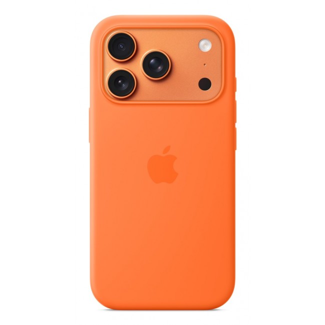 Apple iPhone 17 Pro Silicone Case with MagSafe Orange Apple iPhone 17 Pro Silicone Case with MagSafe Orange