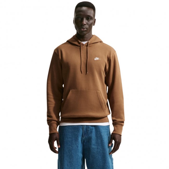 Bluza męska Nike Club BB brązowa FN3859 270 XL