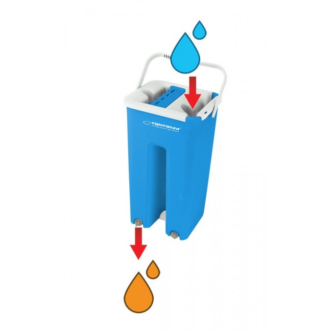 Esperanza EHS004 Flat mop with bucket