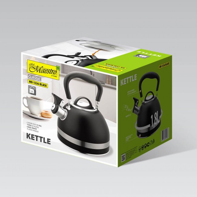 Maestro MR-1336 (MR-1336-BLACK) kettle 1.8 L Black Maestro MR-1336 (MR-1336-BLACK) kettle 1.8 L Black
