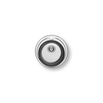 PYRAMIS 100053801 kitchen sink Flush-mounted sink Circle Stainless steel
