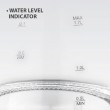 Maestro MR-063-WHITE Glass Electric Kettle 1.7 L White