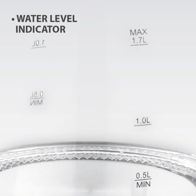 Maestro MR-063-WHITE Glass Electric Kettle 1.7 L White