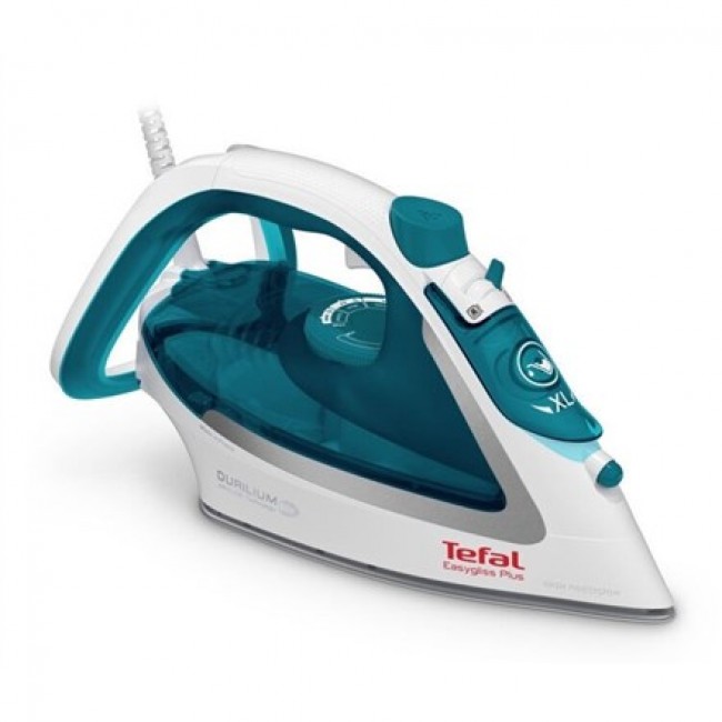 Tefal EasyGliss Plus FV5718 iron Dry & Steam iron Durilium soleplate 2400 W Turquoise, White