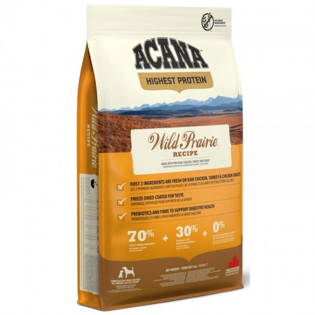 ACANA Highest Protein Wild prairie dry dog food 6kg