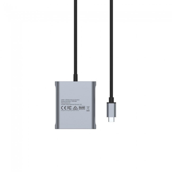 UNITEK D1078A interface hub USB 3.2 Gen 1 (3.1 Gen 1) Type-C Grey