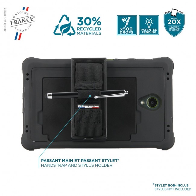 Mobilis 067014 PROTECH - Case + 360 rotating handstrap + kickstand for Galaxy Tab Active5 8''