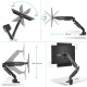 ONKRON G90-B Swivel and tilt desk mount for 13 -34 monitors, max. 10 kg, with rotation, black