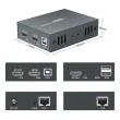 LevelOne HVE-8111 AV extender AV transmitter & receiver Black
