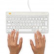 R-Go Tools Ergonomic keyboard R-Go Compact Break, compact keyboard with break software, QWERTZ (DE), wired, white R-Go Tools Ergonomic keyboard R-Go Compact Break, compact keyboard with break software, QWERTZ (DE), wired, white