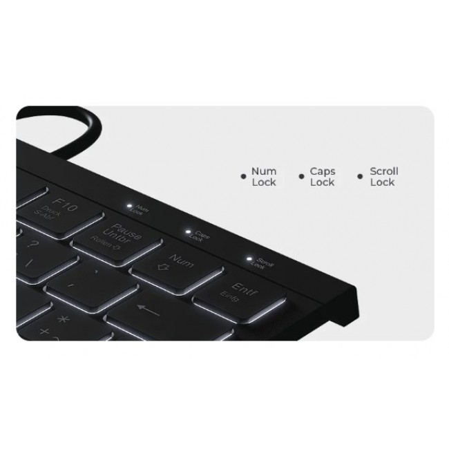 KeySonic KSK-5011ELC (DE) keyboard Home USB QWERTZ German Black