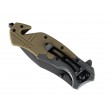 Commander Rescue 101 INC Knife, Black/Tan