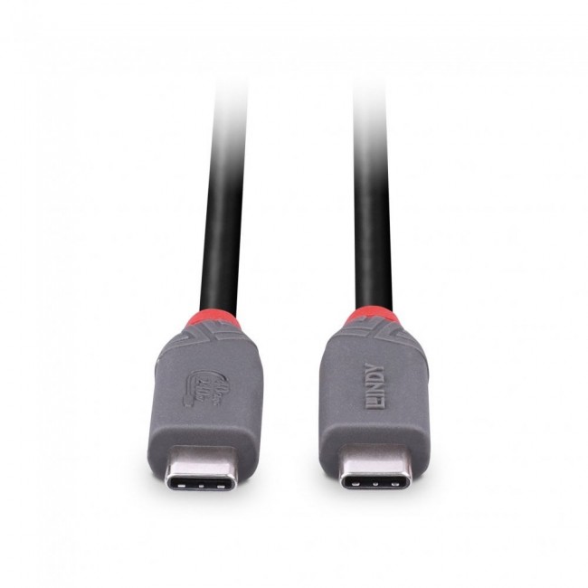 Lindy 1.5m USB 4 240W Type C Cable, Anthra Line Lindy 1.5m USB 4 240W Type C Cable, Anthra Line