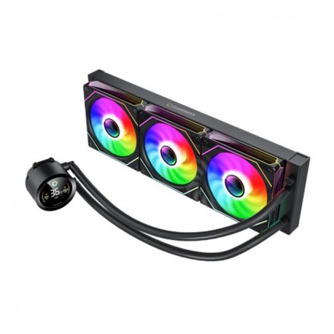 GameMax ICEBURG 360 DIGITAL BK computer cooling system Processor All-in-one liquid cooler 12 cm Black 1 pc(s) GameMax ICEBURG 360 DIGITAL BK computer cooling system Processor All-in-one liquid cooler 12 cm Black 1 pc(s)