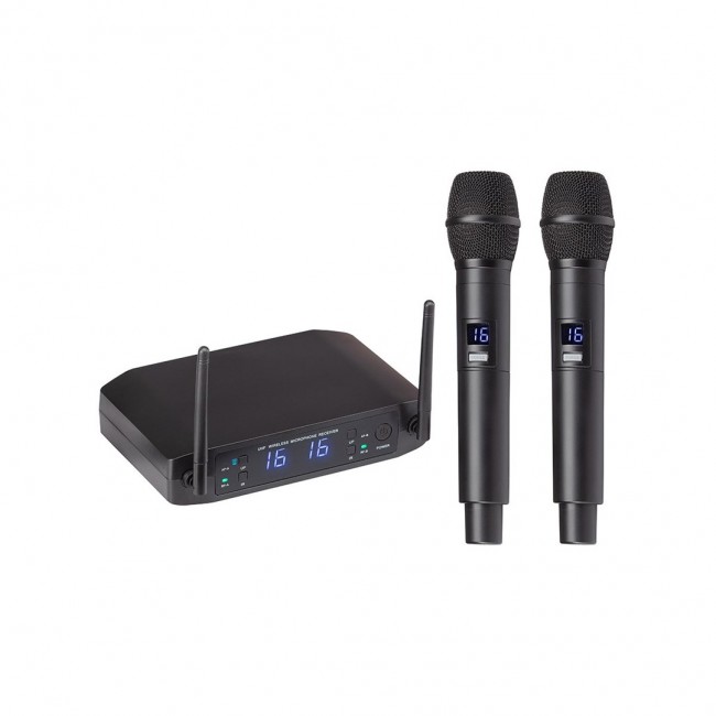Soundsation WF-U216HH-A1 - podw jny system bezprzewodowy UHF 520-550 MHz, 2 mikrofony ręczne