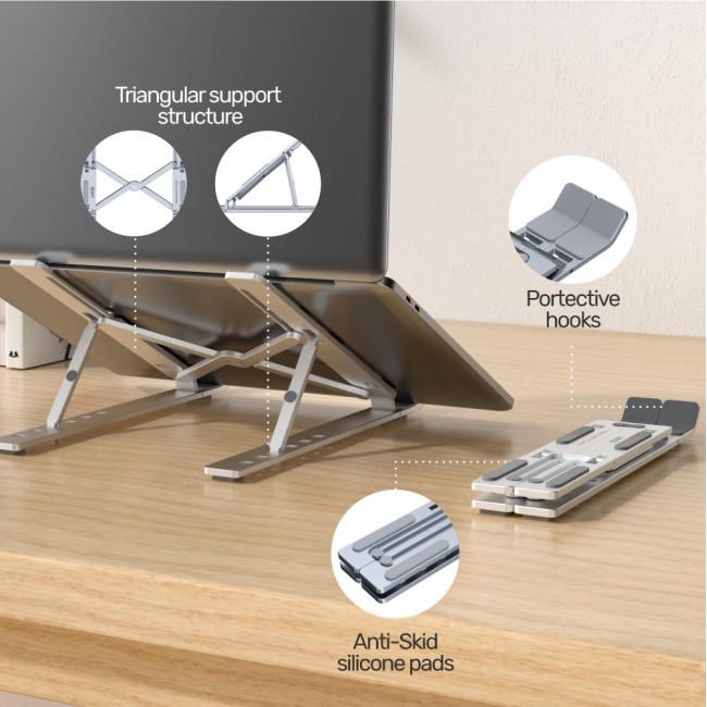 UNITEK OT155SL laptop stand Silver