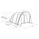 Outwell Durango 4 4 person(s) Green Tunnel tent