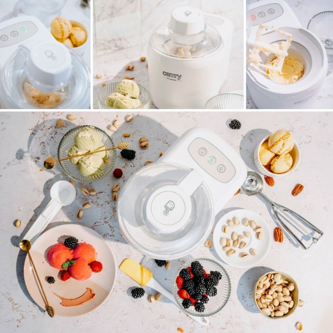 Camry Premium CR 4481 ice cream maker Gel canister ice cream maker 0.7 L 90 W White Camry Premium CR 4481 ice cream maker Gel canister ice cream maker 0.7 L 90 W White