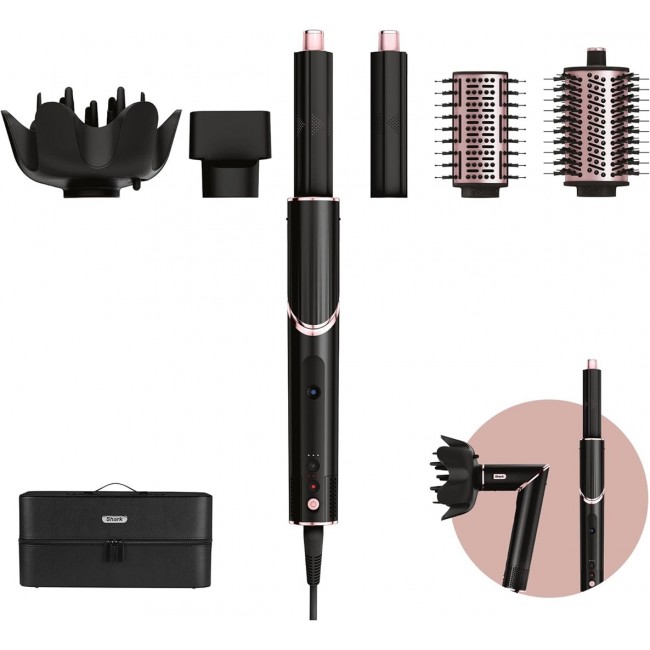 Shark FlexStyle 5-in-1 Multistyler Warm Black, Pink 1400 W 2.5 m Shark FlexStyle 5-in-1 Multistyler Warm Black, Pink 1400 W 2.5 m