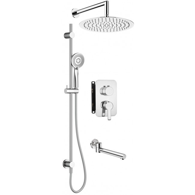 Concealed shower set with mixer BOX
