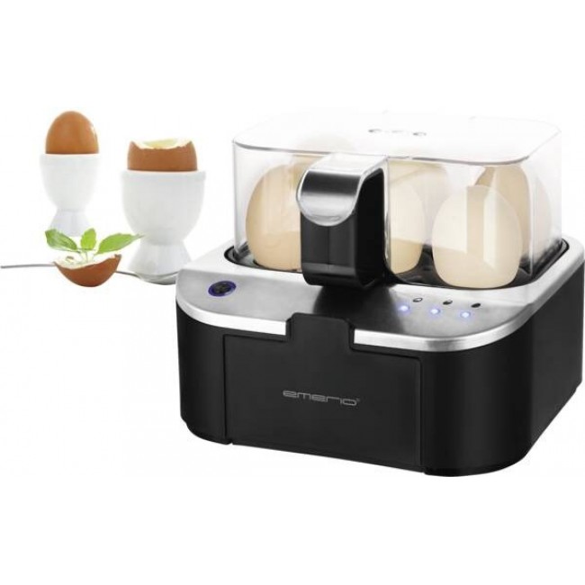Emerio EB-123177.1 egg cooker 6 egg(s) Black, Transparent