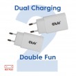 CLUB3D 2-Pack USB C Charger 30 Watt Whit