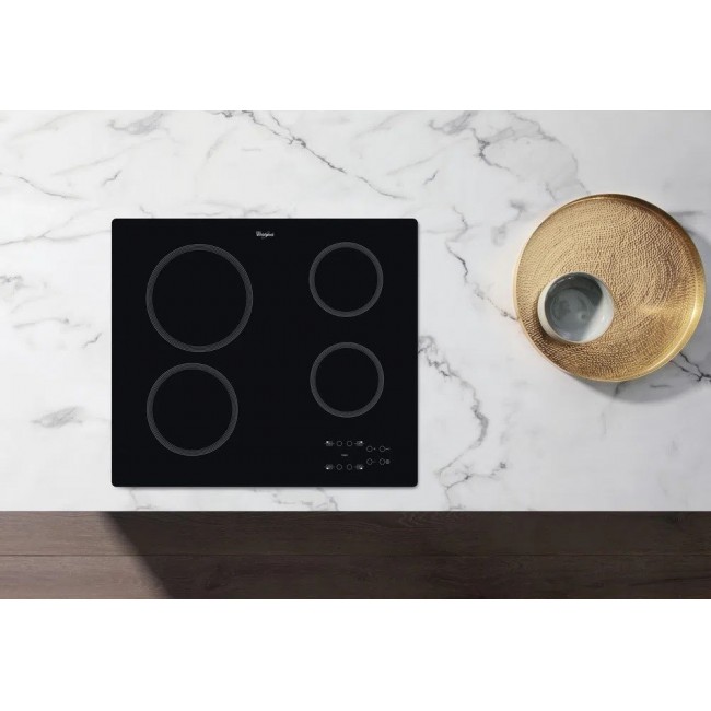 Whirlpool AKT 801/NE hob Black Built-in 58 cm Ceramic hob 4 zone(s) Whirlpool AKT 801/NE hob Black Built-in 58 cm Ceramic hob 4 zone(s)
