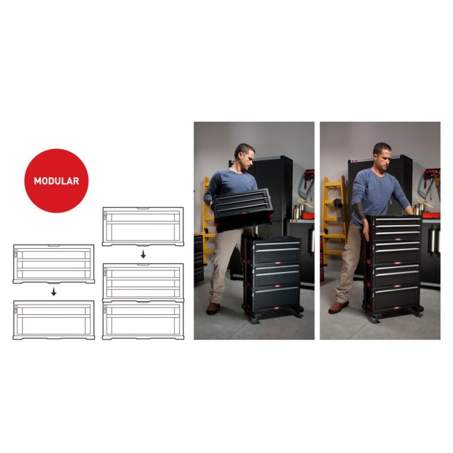 KETER BOOKCASE 6 DRAWERS TOOL CHEST SET