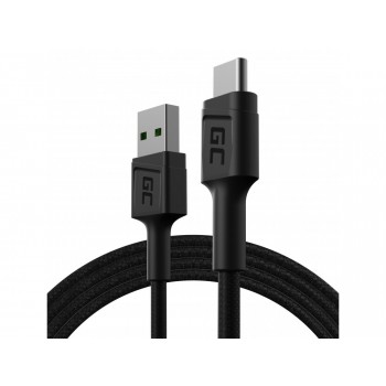 Green Cell KABGC22 USB cable USB 2.0 1.2 m USB A USB C Black