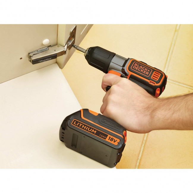 Black & Decker ASD18KB-QW drill Black, Orange