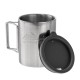 Helikon Thermal mug with lid 250 ml Silver, Black