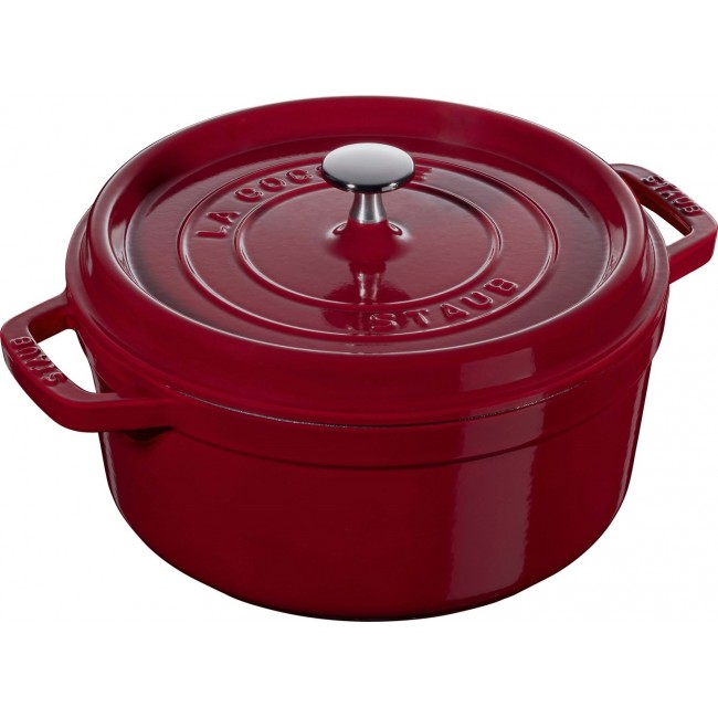 STAUB LA COCOTTE Cast iron pot round 6.7 ltr, chestnut STAUB LA COCOTTE Cast iron pot round 6.7 ltr, chestnut